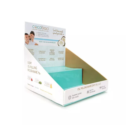 Seifen knallen Pappecountertop-Anzeigen-Pappschaukarton für im Kleinen